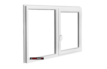 PVC Kunststof ramen kozijnen met intrek/renovatie profiel, Gevelraam of Ruit, 80 tot 120 cm, Nieuw, Ophalen of Verzenden