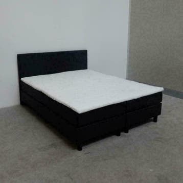 Goedkope Boxspring Bravo 70 x 200 Stof Zwart €209,- Outlet