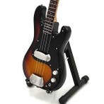 Miniatuur Fender Relic basgitaar met gratis standaard, Verzenden, Nieuw, Beeldje, Replica of Model