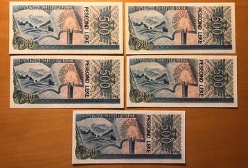 Albanie. - 5 x 500 Leke 1992 - Pick 53a (Sans prix de