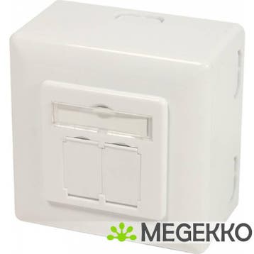 LogiLink NP0124 2 x RJ-45 wandcontactdoos, Informatique & Logiciels, Verzenden