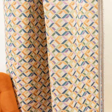 BA016 - Gobelinstof met geometrisch diamantenmotief -