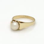 Bague - 18 carats Or jaune Perle, Nieuw