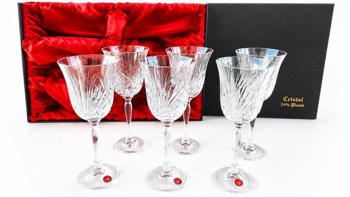 Baccarat - Cristal 24% Plomb - Drinkset (6) - BERTRICHAMPS, Antiek en Kunst, Antiek | Meubels | Tafels