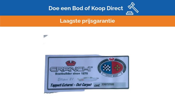 Bieden: Cranci Ellipse 21 original blue cockpit carpet - 33, Watersport en Boten, Bootonderdelen, Ophalen of Verzenden