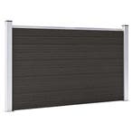 vidaXL Schuttingpaneel 180x105 cm HKC zwart, Verzenden