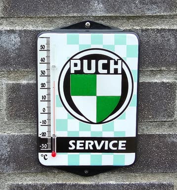 Puch emaille thermometer, Verzenden