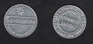 Frankrijk - Zeldzaam en Tb, lot van 2 muntenjetons met de