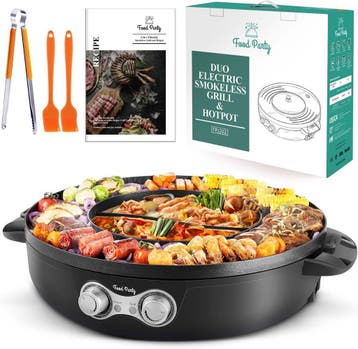 Hotpot & BBQ 2-in-1 | Retour Deal | Pak je voordeel, Elektronische apparatuur, Fonduesets, Verzenden, Zo goed als nieuw, Elektrisch