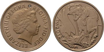 1 Sovereign 2012 Großbritannien Elizabeth Ii Seit 1952, Timbres & Monnaies, Verzenden