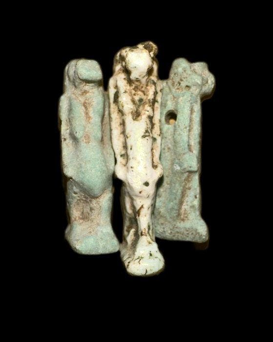 Égypte ancienne Faience amulettes - 3 cm (Sans prix de, Antiek en Kunst, Antiek | Overige Antiek