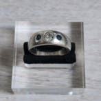 Ring Platina - 0.85ct. tw. Diamant (Natuurlijk) - Saffier, Handtassen en Accessoires, Ringen, Nieuw