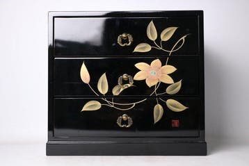 Ladekast - Hout - Japan - Clematis & Raden Inlay (Zonder