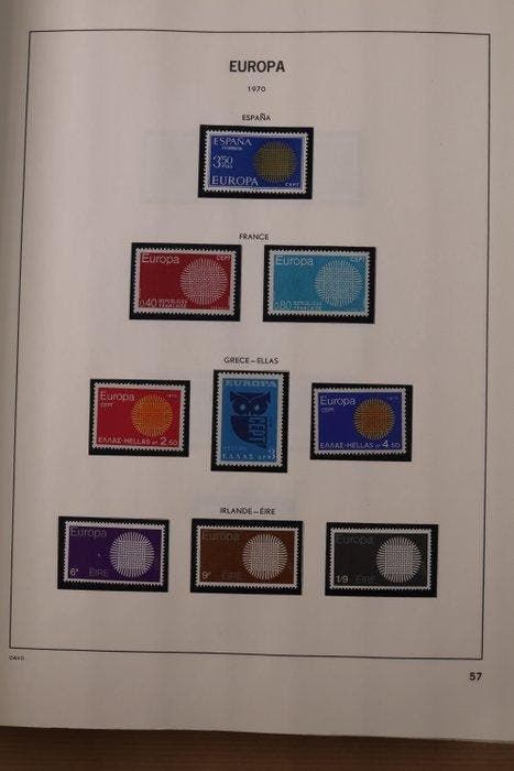 Verenigd Europa CEPT 1970/1979 - Complete collectie in 1, Postzegels en Munten, Postzegels | Europa | Overig