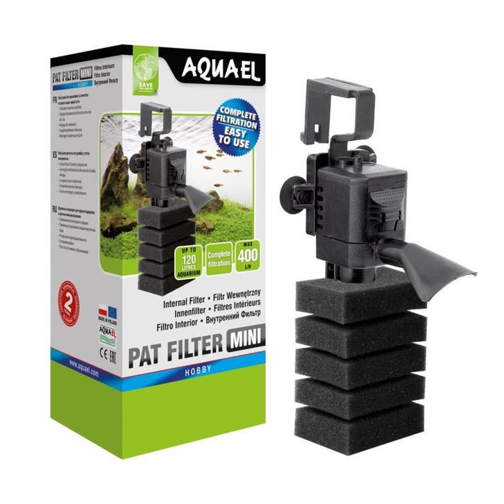 Aquael PAT MINI aquarium binnenfilter (Filters & Pompen), Dieren en Toebehoren, Vissen | Aquaria en Toebehoren, Nieuw, Ophalen of Verzenden