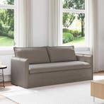 vidaXL bank / zetel Taupe 196 x 82 x 85 cm Stof, Verzenden, Nieuw