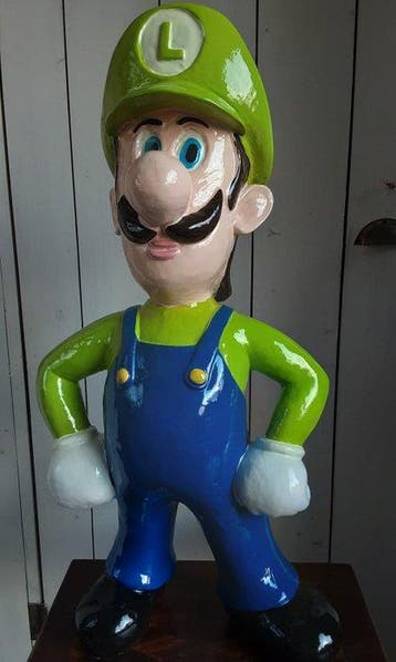Luigi - Mario Brothers - Panneau - plastique