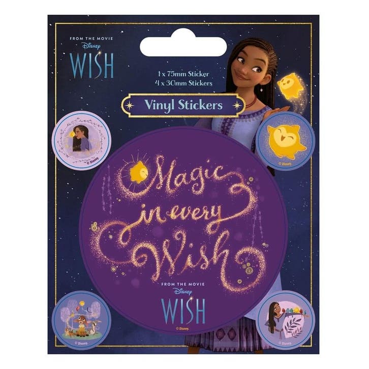 Wish Vinyl Stickers (5x), Verzamelen, Disney, Nieuw, Ophalen of Verzenden