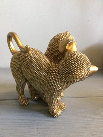 sculptuur, Lief Kattenduo - 14 cm - Hars
