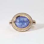 Zonder minimumprijs - Statement ring - 14 karaat Geel goud -