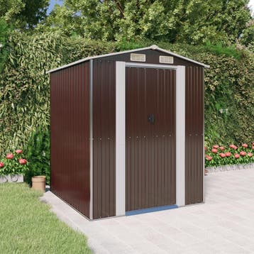 vidaXL Tuinschuur 192x191x223 cm gegalvaniseerd staal, Verzenden