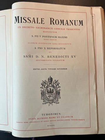 Église catholique - Missale Romanum – Grand missel d’autel