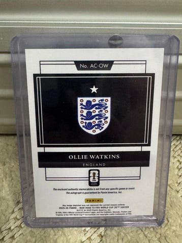 2025/26 Panini Road to World Cup Ollie Watkins Memorabilia