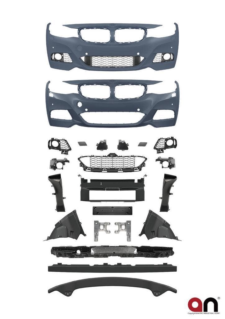 M-Pakket Sport Look Voorbumper BMW 3 Serie F34 GT B2181, Auto-onderdelen, Carrosserie, Nieuw, BMW, Voor, Bumper
