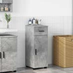 vidaXL Badkamerkast Beton Grijs 30 x 35 x 80 cm Bewerkt hout, Verzenden, Nieuw