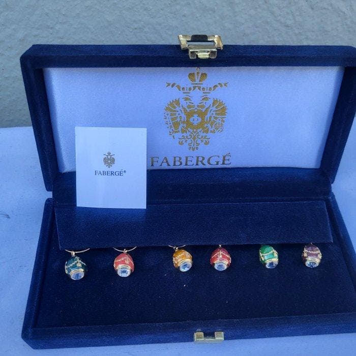 Fabergé - Verguld - Bedelarmband - Fabergé Imperial, Antiquités & Art, Curiosités & Brocante