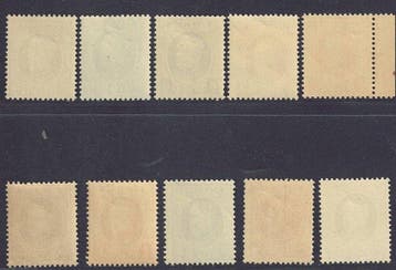 België 1920 - Verzameling van 10 zegels, type Houyoux,, Postzegels en Munten, Gestempeld