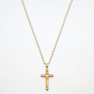 Collier avec pendentif - 18 carats Or jaune, Or blanc