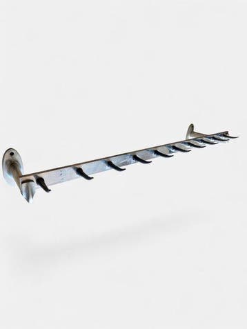 Kapstok - Slagersvleesrek met Wolfs Tooth - Aluminium -