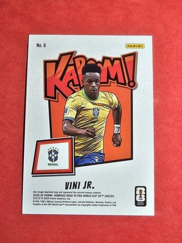 2025/26 Panini Donruss Road to FIFA World Cup Vini Jr. Foil,