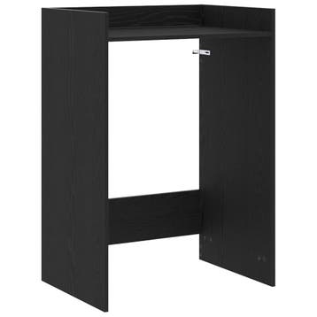 Wasmachinekast Zwart Eiken | Retour Deal | 54% KORTING, Huis en Inrichting, Gebruikt, Verzenden, Overige typen, 50 tot 100 cm