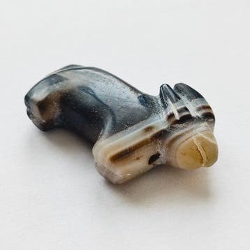 Sino-Mongol ou Sino-Sibérien Agate bandée naturelle Talisman