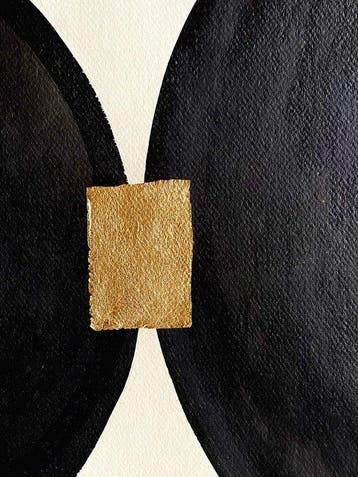 Valérie Bernier - ENCRE & OR - Nicole N°34 - 75x55