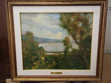 Raoul Viviani (1883-1965) - Paesaggio Lacustre