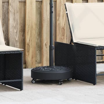 vidaXL Parasolvoet met wielen voor stok van Ø38 / 48 mm 27, Verzenden