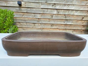 Bonsai schaal - 25,5x17,5x5cm - ongeglazuurd - Hoogte