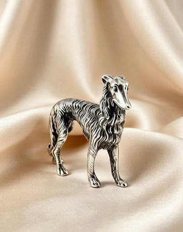Figuur - Perro en plata - .800 zilver