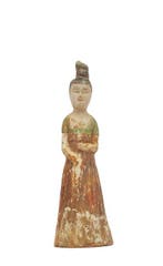 Oud Chinees, Tang-dynastie Terracotta Elegante hofdame uit