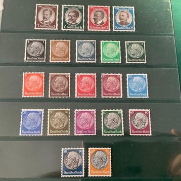 Duitse Rijk 1933/1934 - Twee emissies met Hindenberg en