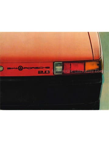 1973 PORSCHE 914 BROCHURE ENGELS, Nieuw