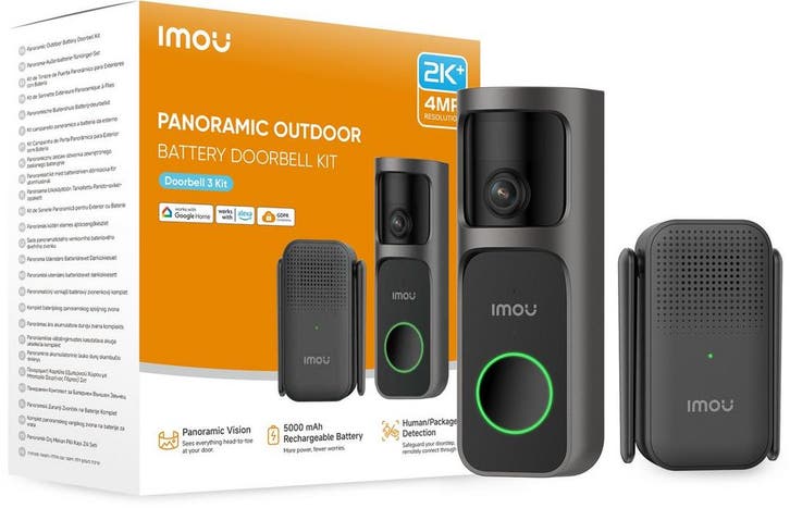 IMOU Doorbell 3 Kit – Draadloze Video Deurbel met Chime –, Huis en Inrichting, Deurbellen, Nieuw, Verzenden
