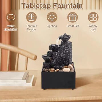 Zen Sier Waterval met Keien - Feng Shui Fontein Decor, Verzenden, Nieuw