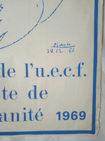 Picasso - salut de lu.e.c.f. fête de lhumanité 1969 -