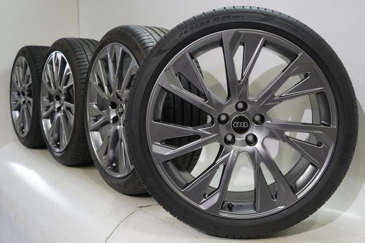 Audi A8 4N 21 inch velgen Pirelli Zomerbanden Origineel, Autos : Pièces & Accessoires, Pneus & Jantes, Enlèvement ou Envoi