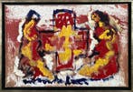 Anton Heyboer (1924-2005) - Tantra of figuren met kruis, Antiek en Kunst, Kunst | Schilderijen | Modern