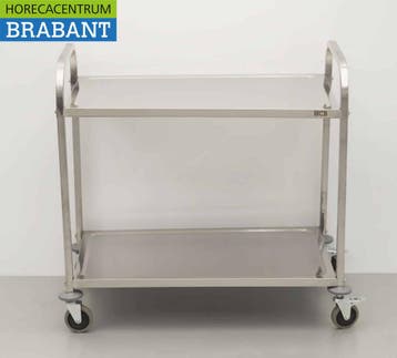 HCB inox Chariot de service 2 étages 95 cm Restauration, Articles professionnels, Verzenden